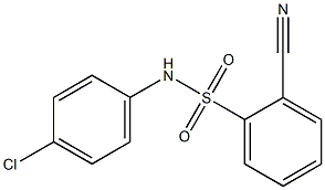 N-(4-chlorophenyl)-2-cyanobenzenesulfonamide Struktur