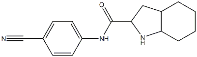 N-(4-cyanophenyl)octahydro-1H-indole-2-carboxamide Struktur