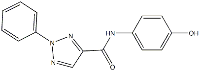 N-(4-hydroxyphenyl)-2-phenyl-2H-1,2,3-triazole-4-carboxamide Struktur