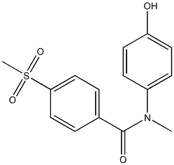 N-(4-hydroxyphenyl)-4-methanesulfonyl-N-methylbenzamide Struktur