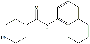 N-(5,6,7,8-tetrahydronaphthalen-1-yl)piperidine-4-carboxamide Struktur