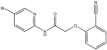 N-(5-bromopyridin-2-yl)-2-(2-cyanophenoxy)acetamide Struktur