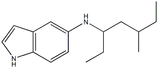 N-(5-methylheptan-3-yl)-1H-indol-5-amine Struktur