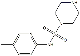 N-(5-methylpyridin-2-yl)piperazine-1-sulfonamide Struktur