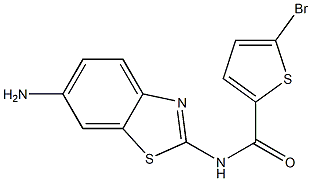 N-(6-amino-1,3-benzothiazol-2-yl)-5-bromothiophene-2-carboxamide Struktur