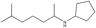 N-(6-methylheptan-2-yl)cyclopentanamine Struktur