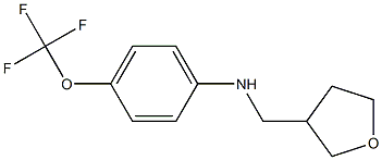 N-(oxolan-3-ylmethyl)-4-(trifluoromethoxy)aniline Struktur