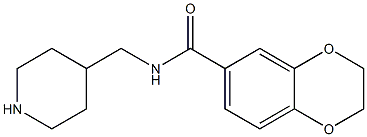 N-(piperidin-4-ylmethyl)-2,3-dihydro-1,4-benzodioxine-6-carboxamide Struktur