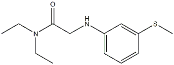 N,N-diethyl-2-{[3-(methylsulfanyl)phenyl]amino}acetamide Struktur