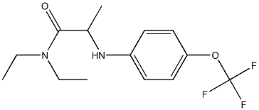 N,N-diethyl-2-{[4-(trifluoromethoxy)phenyl]amino}propanamide Struktur