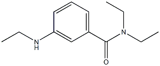 N,N-diethyl-3-(ethylamino)benzamide Struktur