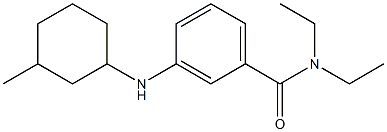 N,N-diethyl-3-[(3-methylcyclohexyl)amino]benzamide Struktur