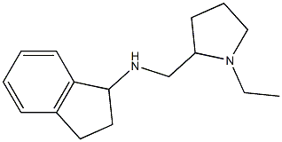 N-[(1-ethylpyrrolidin-2-yl)methyl]-2,3-dihydro-1H-inden-1-amine Struktur