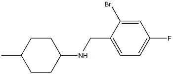 N-[(2-bromo-4-fluorophenyl)methyl]-4-methylcyclohexan-1-amine Struktur