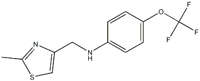 N-[(2-methyl-1,3-thiazol-4-yl)methyl]-4-(trifluoromethoxy)aniline Struktur