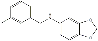 N-[(3-methylphenyl)methyl]-2H-1,3-benzodioxol-5-amine Struktur