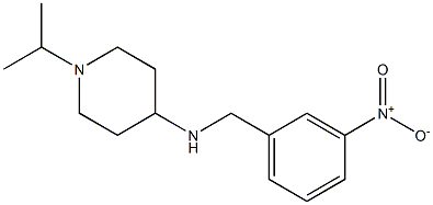 N-[(3-nitrophenyl)methyl]-1-(propan-2-yl)piperidin-4-amine Struktur