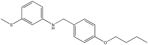 N-[(4-butoxyphenyl)methyl]-3-(methylsulfanyl)aniline Struktur