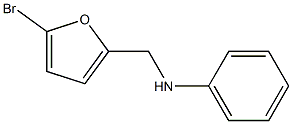 N-[(5-bromofuran-2-yl)methyl]aniline Struktur