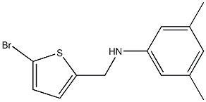 N-[(5-bromothiophen-2-yl)methyl]-3,5-dimethylaniline Struktur