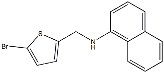 N-[(5-bromothiophen-2-yl)methyl]naphthalen-1-amine Struktur