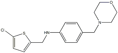 N-[(5-chlorothiophen-2-yl)methyl]-4-(morpholin-4-ylmethyl)aniline Struktur