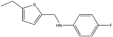 N-[(5-ethylthiophen-2-yl)methyl]-4-fluoroaniline Struktur