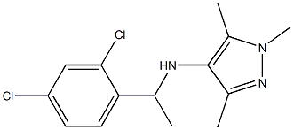 N-[1-(2,4-dichlorophenyl)ethyl]-1,3,5-trimethyl-1H-pyrazol-4-amine Struktur