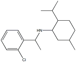 N-[1-(2-chlorophenyl)ethyl]-5-methyl-2-(propan-2-yl)cyclohexan-1-amine Struktur