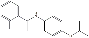 N-[1-(2-fluorophenyl)ethyl]-4-(propan-2-yloxy)aniline Struktur