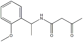 N-[1-(2-methoxyphenyl)ethyl]-3-oxobutanamide Struktur