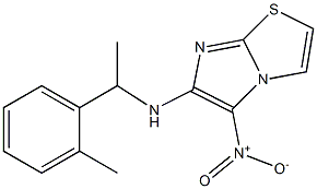 N-[1-(2-methylphenyl)ethyl]-5-nitroimidazo[2,1-b][1,3]thiazol-6-amine Struktur