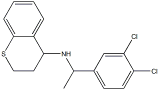 N-[1-(3,4-dichlorophenyl)ethyl]-3,4-dihydro-2H-1-benzothiopyran-4-amine Struktur