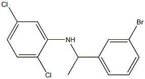 N-[1-(3-bromophenyl)ethyl]-2,5-dichloroaniline Struktur