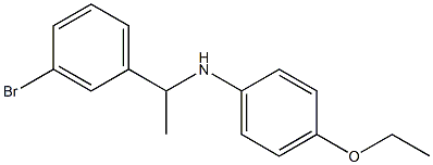 N-[1-(3-bromophenyl)ethyl]-4-ethoxyaniline Struktur