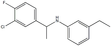 N-[1-(3-chloro-4-fluorophenyl)ethyl]-3-ethylaniline Struktur