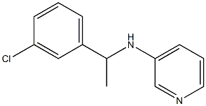 N-[1-(3-chlorophenyl)ethyl]pyridin-3-amine Struktur