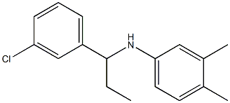 N-[1-(3-chlorophenyl)propyl]-3,4-dimethylaniline Struktur