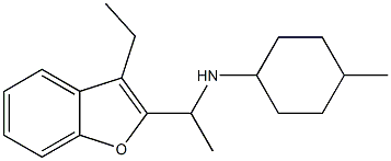 N-[1-(3-ethyl-1-benzofuran-2-yl)ethyl]-4-methylcyclohexan-1-amine Struktur