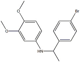 N-[1-(4-bromophenyl)ethyl]-3,4-dimethoxyaniline Struktur