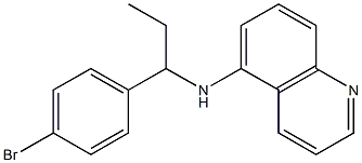 N-[1-(4-bromophenyl)propyl]quinolin-5-amine Struktur