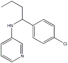 N-[1-(4-chlorophenyl)butyl]pyridin-3-amine Struktur