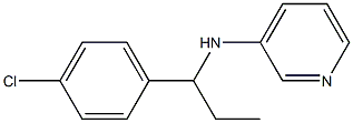 N-[1-(4-chlorophenyl)propyl]pyridin-3-amine Struktur