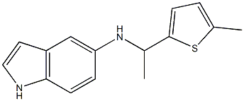 N-[1-(5-methylthiophen-2-yl)ethyl]-1H-indol-5-amine Struktur