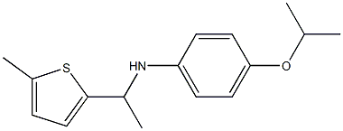 N-[1-(5-methylthiophen-2-yl)ethyl]-4-(propan-2-yloxy)aniline Struktur