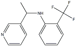 N-[1-(pyridin-3-yl)ethyl]-2-(trifluoromethyl)aniline Struktur