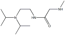 N-[2-(diisopropylamino)ethyl]-2-(methylamino)acetamide Struktur