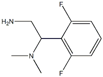 N-[2-amino-1-(2,6-difluorophenyl)ethyl]-N,N-dimethylamine Struktur