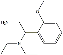 N-[2-amino-1-(2-methoxyphenyl)ethyl]-N,N-diethylamine Struktur