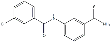 N-[3-(aminocarbonothioyl)phenyl]-3-chlorobenzamide Struktur